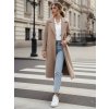 Dámský kabát oversize MANTOVA dlouhý  NY0738 (Velikost ONE SIZE, Barva Béžová)