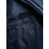Pánská dlouhá prošívaná bunda s velkými kapsami (Velikost S, Barva Černá)