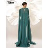 Originální dlouhé šaty na svatbu LC10123 (Barva Zelená, Velikost XL)