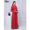 Plesové šaty dlouhé LC10206 (Barva Červená, Velikost L)