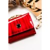 Malá dámská červená peněženka se zapínáním na patentku