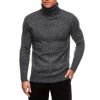 Men's turtleneck sweater E247 (Velikost 2XL, Barva Modrá)