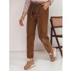 Dámské kalhoty oversize SOFTYLA s pruhyem  UY2279 (Velikost ONE SIZE, Barva Světle hnědá)