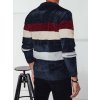 Pánský svetr s pruhy  WX2240 (Velikost M, Barva Černá)