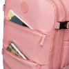 cestovní batoh s USB portem z polyesteru (Barva Růžová)