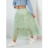 Maxi sukně MILANI   CY0428 (Velikost ONE SIZE, Barva Světle zelená)
