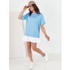 Mini šaty PULLER   EY2480 (Velikost ONE SIZE, Barva Světle modrá)