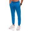 Pánské BASIC jogger tepláky V1 EM-PABS-0108 (Velikost L, Barva Modrá)
