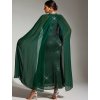Sexy dlouhé šaty na společnost Sequins SQ1181 (Barva Zelená, Velikost XL)