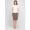 Značková tužková sukně s páskem SP115 - Khaki XL