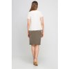 Značková tužková sukně s páskem SP115 - Khaki XL
