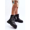 Vysoké Dámské Zimní Boty Ocásněné  Freoc (Velikost 36, Barva Černá)