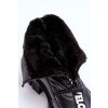 Vysoké Dámské Zimní Boty Ocásněné  Freoc (Velikost 36, Barva Černá)