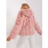 Dámská elegantní chlupatá bunda kožich s kapucí- 2XL/3XL