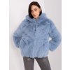 Dámská elegantní chlupatá bunda kožich s kapucí- 2XL/3XL