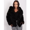 Dámská elegantní chlupatá bunda kožich s kapucí- 2XL/3XL