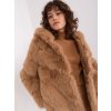 Dámská elegantní chlupatá bunda kožich s kapucí- 2XL/3XL
