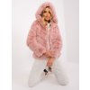 Dámská elegantní chlupatá bunda kožich s kapucí- 2XL/3XL
