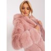 Dámská elegantní chlupatá bunda kožich s kapucí- 2XL/3XL