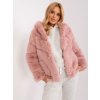 Dámská elegantní chlupatá bunda kožich s kapucí- 2XL/3XL