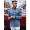 Pánská riflová košile džínová  DX2576 (Velikost 2XL, Barva Nebeská)