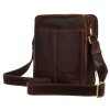 Pánská taška Messenger z pravé kůže s vnější kapsou