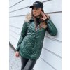 Zimní bunda s kapucí a kožíškem TY4008 -  Zelená L