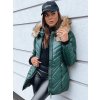 Zimní bunda s kapucí a kožíškem TY4008 -  Zelená L
