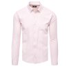 Pánská elegantní značková košile   DX2431 - Růžová XL