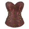 Dámský korzet s řetízky (Barva Černá, Velikost L)