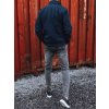 Pánská stylová bunda s kontrastními detaily TX4255 - Modrá L/XL