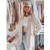 Dámské sako one size oversize RESIDAL  PY0119 (Velikost ONE SIZE, Barva Bílá)