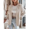 Dámské sako one size oversize RESIDAL  PY0119 (Velikost ONE SIZE, Barva Bílá)