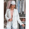 Dámské sako one size oversize RESIDAL  PY0119 (Velikost ONE SIZE, Barva Bílá)