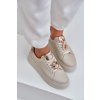 Dámské Kožené Tenisky CheBello 4411 (Velikost 37, Barva Béžová)