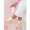 Dámské kontrastní tenisky na platformě ZY0593 - 36