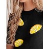 Dámský svetr oversize s citrony CYTRYNKA  MY2475 (Velikost ONE SIZE, Barva Bílá)