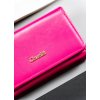 Klasická, horizontální dámská peněženka z ekologické kůže (Barva Růžová)