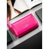 Klasická, horizontální dámská peněženka z ekologické kůže (Barva Růžová)