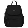 Dámský polyesterový batoh v módní černé barvě (Barva Černá)