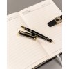 Dárková sada: zápisník s magnetickým zapínáním a kuličkové pero (Barva Černá)