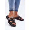 Kožené Dámské Sandály S Páskem Leopard Vinceza 66769 (Velikost 38, Barva Černá)