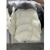 Dámská luxusní péřová bunda – límec z lišky, silné zateplení (Barva (varianta) Khaki gold, Velikost M)
