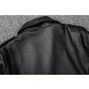 Pánská motorkářská bunda z pravé kůže – Černá XL