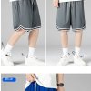 Pánské volné basketbalové šortky – lehké a prodyšné (Barva Modrá, Velikost 4XL)
