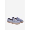 Pánské Mokasíny S Pletením  Fiamar (Velikost 40, Barva Modrá)