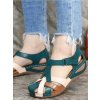 letní sandály s otevřenou špičkou – pohodlný protiskluzový model (Barva Zelená, Velikost 42)