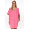 kimono šaty M778 (Barva Růžová, Velikost S/M)