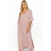 Oversize šaty se zavazováním vzadu  M835 (Barva Růžová, Velikost ONE SIZE)