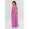 Volný maxi overal s širokými nohavicemi M887 (Barva Růžová, Velikost S)